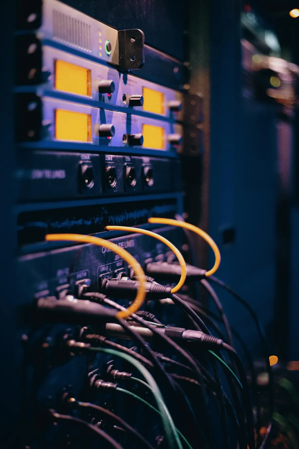 Nahaufnahme eines Servers für Webhosting